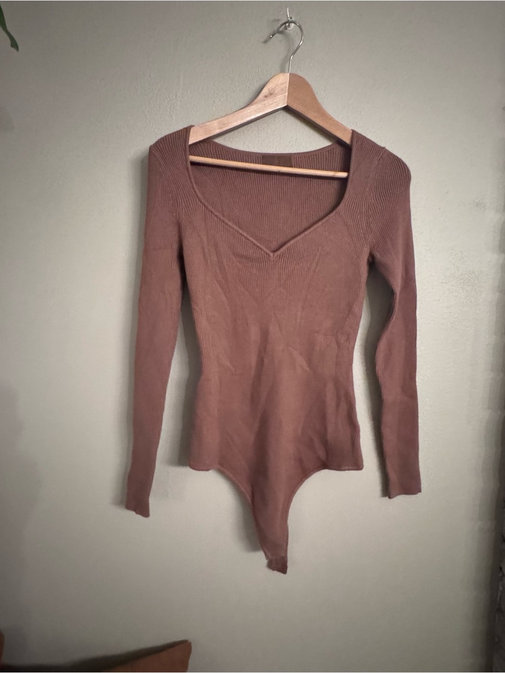 NUUDS Sweetheart Sweater Thong Bodysuitn